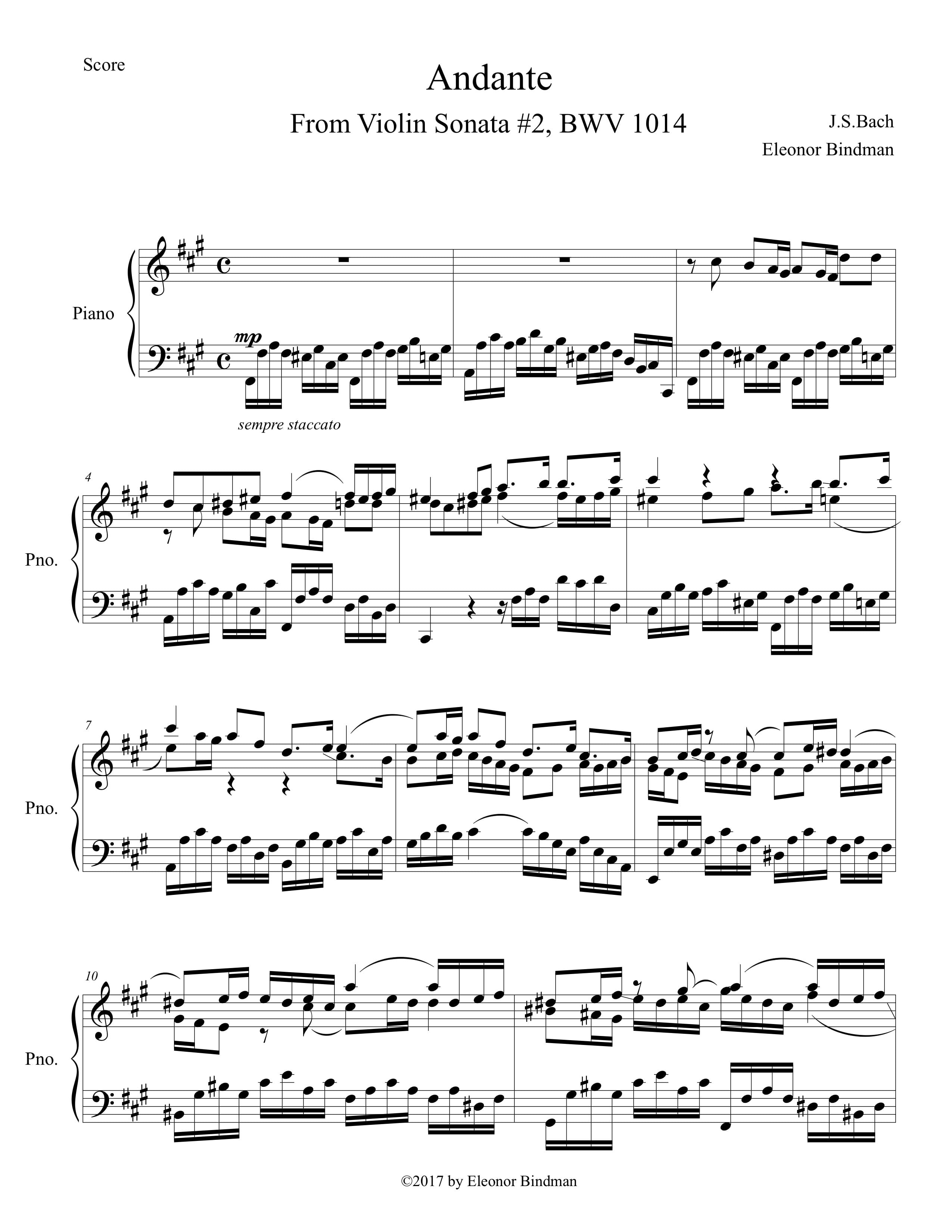 Style of Sonata N.2