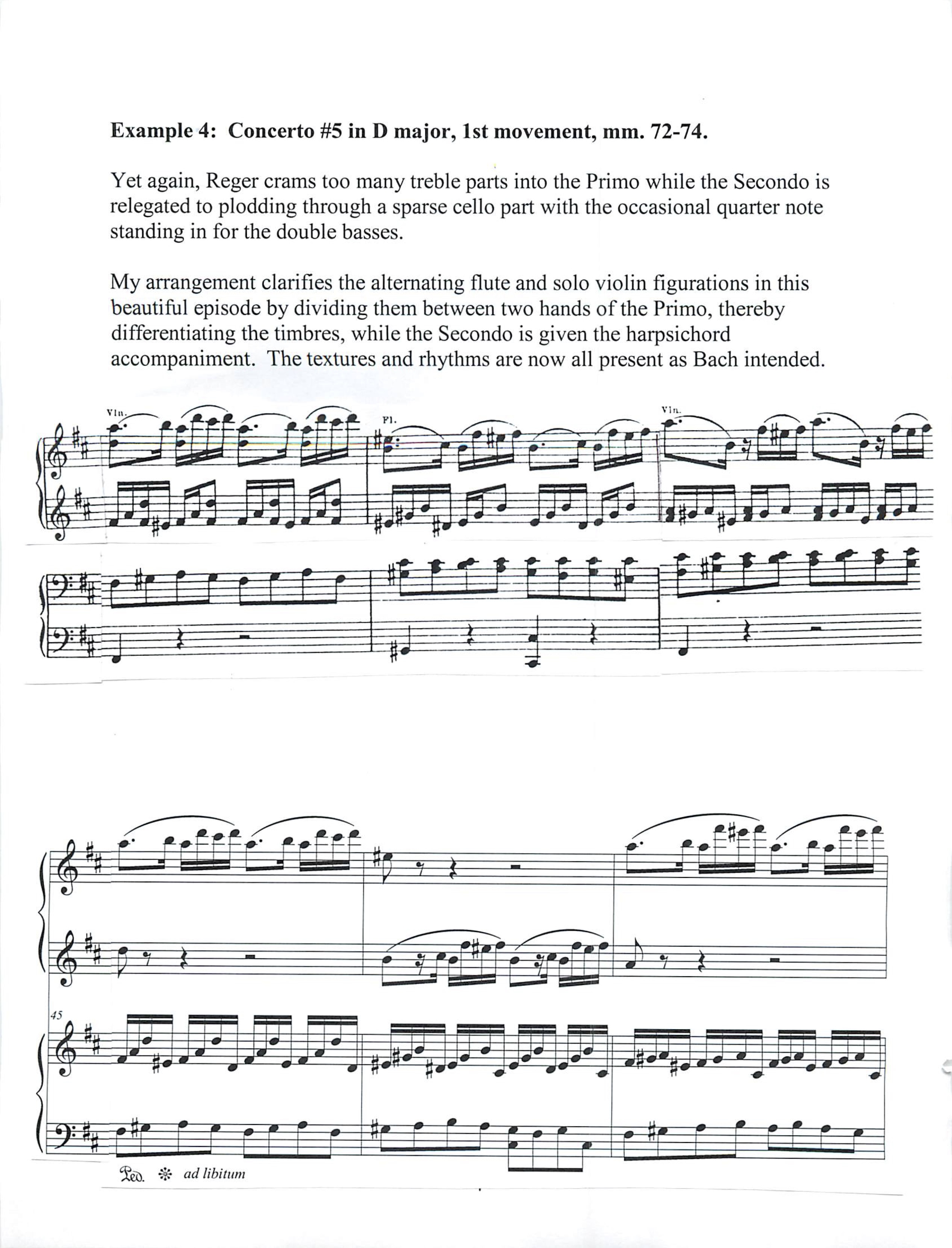 Concert #5 in D major, 1st movement, mm. 72-74