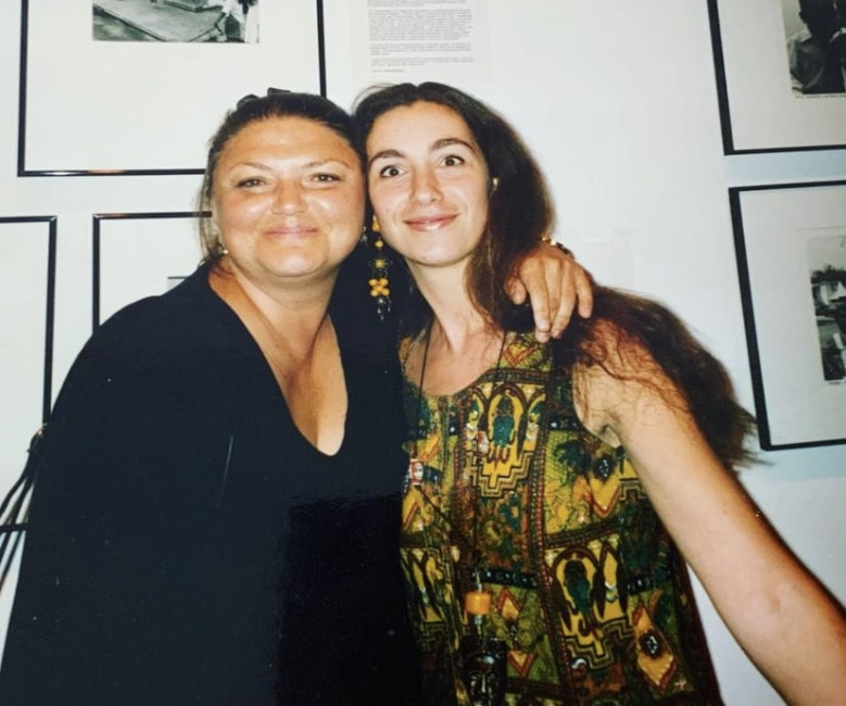 Oxana Yablonskaya and Eleonor Bindman at the New Orleans International Piano Competition in the 1990s